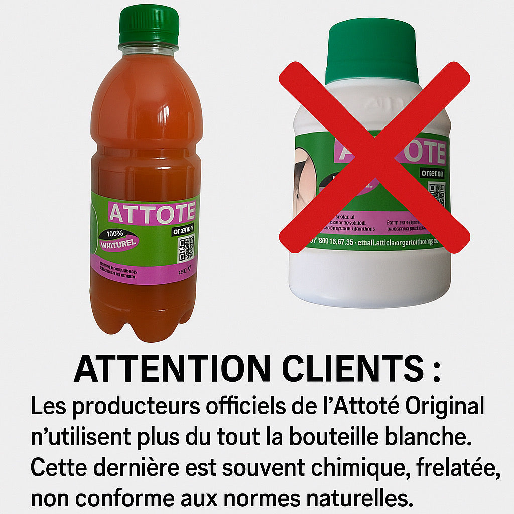 ATTOTE Original light 500ml (sans sucre, sans conservateurs,sans additifs ,convient au vegan )
