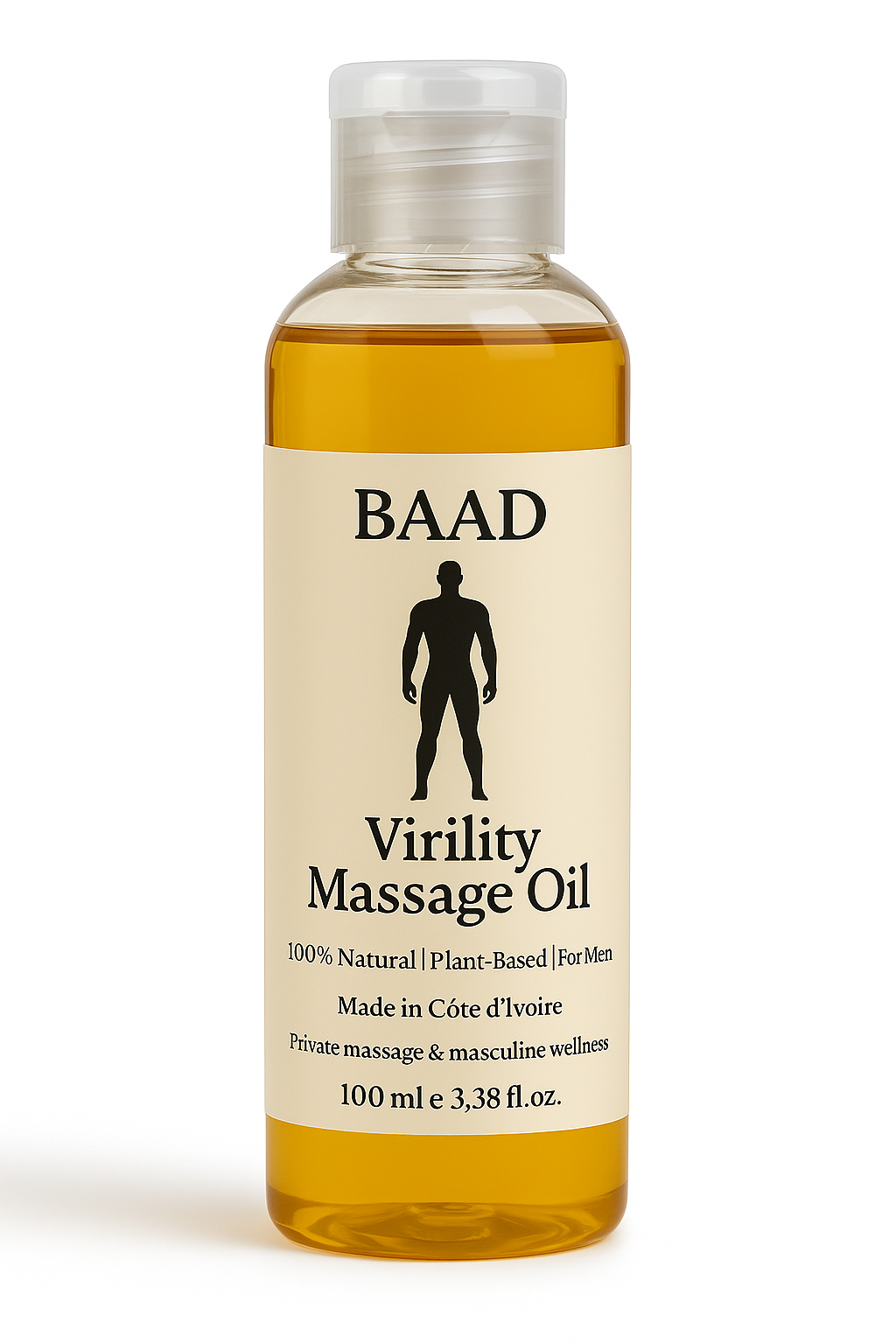 BAADMANHuile Virilité Homme | Massage Intime Quotidien | Sensation d’Agrandissement Naturel