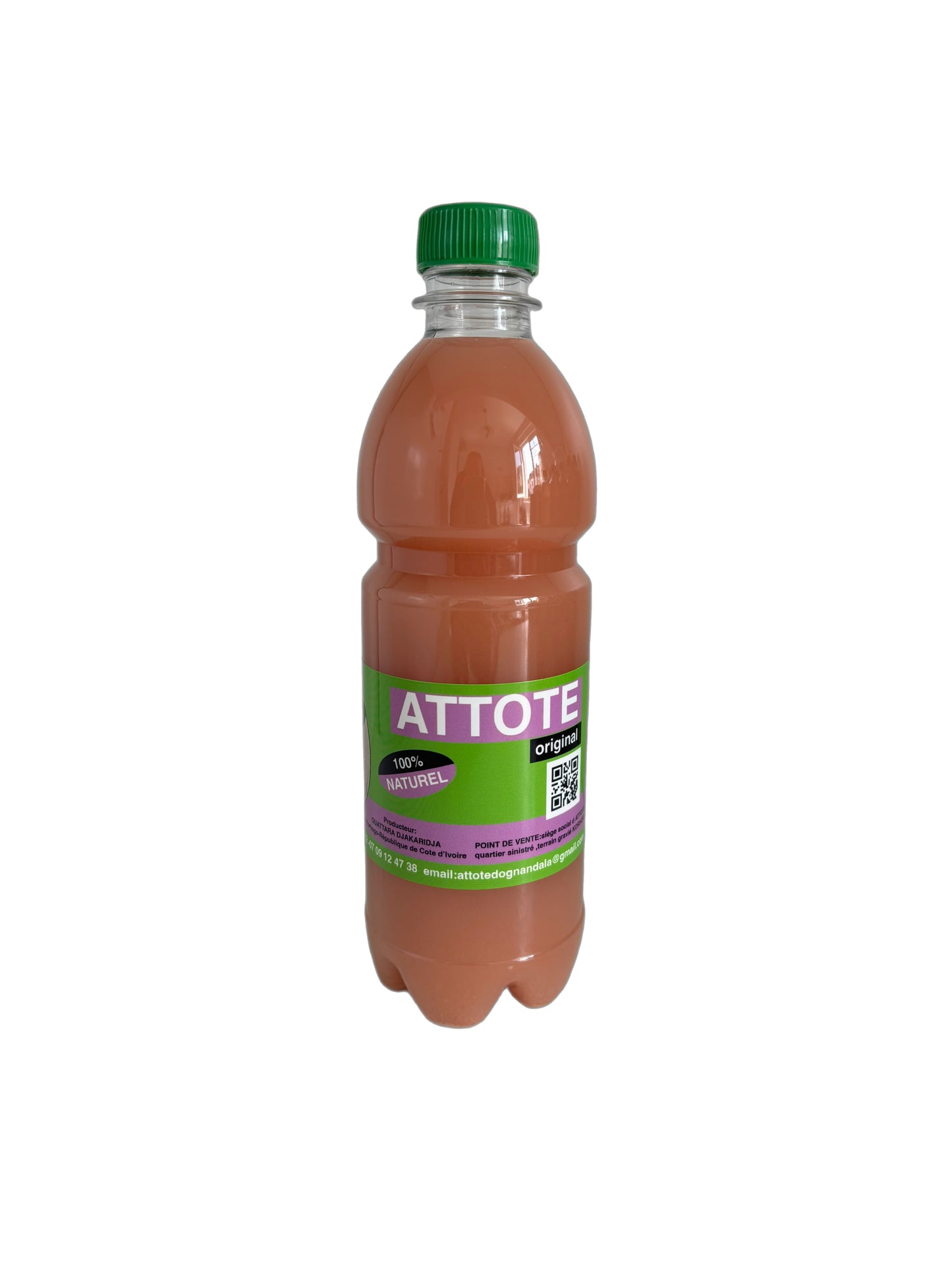 ATTOTE ORIGINAL – La Célèbre Boisson Ivoirienne 100 % Naturelle – Lot de 12 Bouteilles | Nouvelle Bouteille Officielle | Mise en Bouteille en France