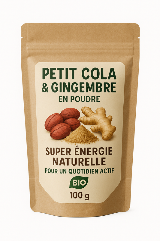 🔥 Baad Powder – Poudre Naturelle de Petit Cola & Gingembre d’Afrique de l’Ouest | Énergie & Vitalité au Quotidien 🌿 ⭐ 100 % naturel – Sans sucre – Sans additifs – Fabriqué en Côte d’Ivoire
