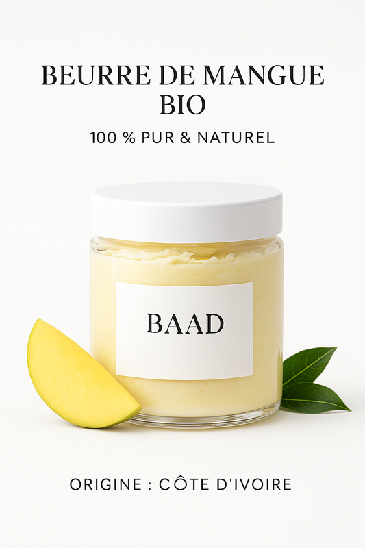 Beurre de Mangue BIO 1 kg - 100 % Pur & Naturel - Origine Côte d'Ivoire | Soin peau & cheveux