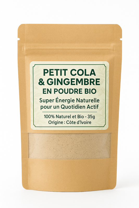 Petit Cola & Gingembre en poudre – Super Énergie Naturelle pour un Quotidien Actif et bio Disponible en 35g,