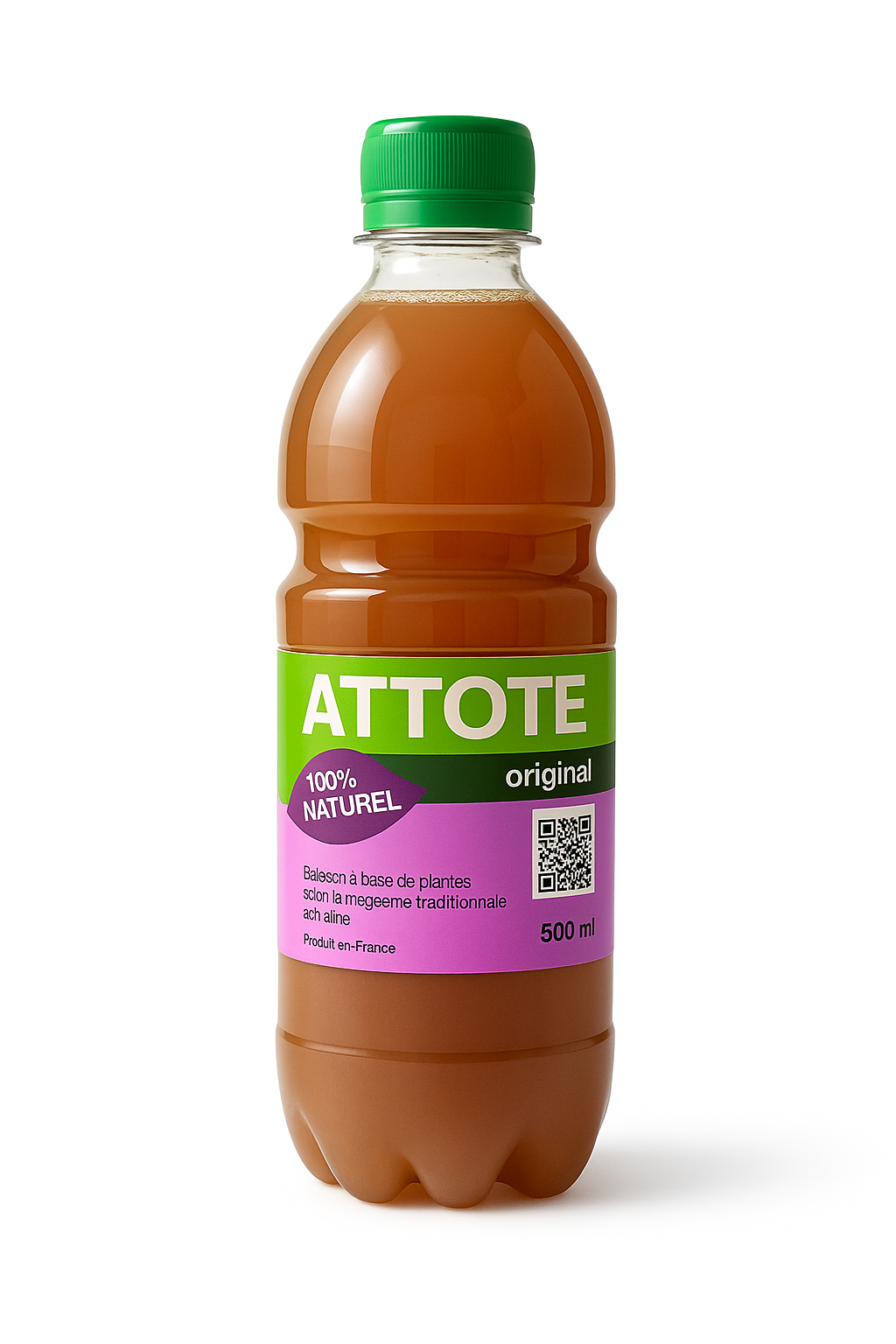 ATTOTE Original light 500ml  (sans sucre, sans conservateurs,sans additifs ,convient au  vegan )